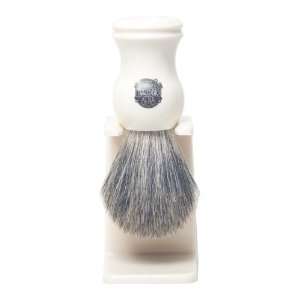 Vulfix 2006 Pure Badger Shaving Brush, Imitation Ivory with Drip Stand 