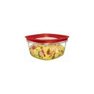 Rubbermaid Premier Clear 14 cup Storage Container w/ Red Lid  