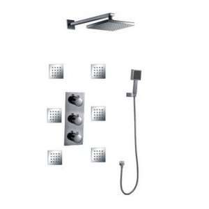   Mount Thermostatic Shower Faucet with BodySprays