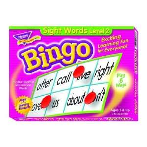   Enterprises T 6076 Sight Words Level 2 Bingo Game