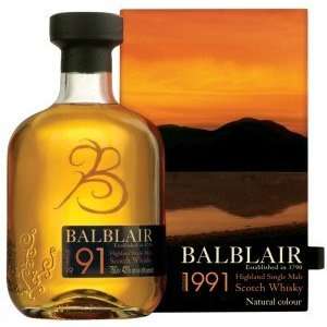  Balblair Single Malt Scotch 1991 Grocery & Gourmet Food