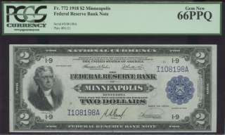 1918 MINNESOTA BATTLESHIP FRBN PCGS 66PPQ SPECTACULAR  