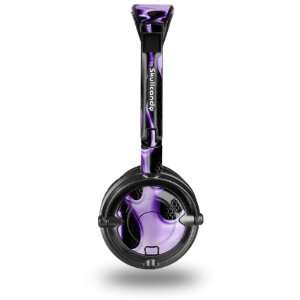 Skullcandy Lowrider Headphone Skin   Metal Flames Purple   (HEADPHONES 