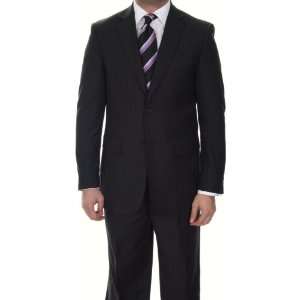  Slim Fit Black Pinstripe Suit