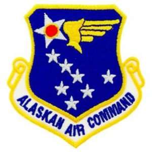  U.S. Air Force Alaskan Air Command Shield Patch Blue 