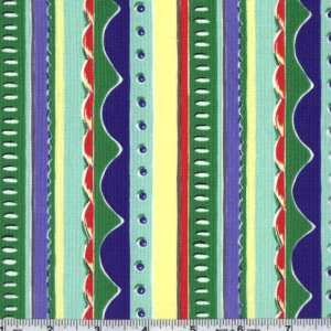  45 Wide Kites Zany Stripe Blue Fabric By The Yard Arts 