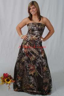 our EXCLUSIVE line of elegant camo wedding, prom and bridesmaids gowns 