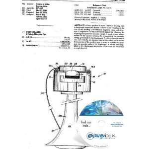  NEW Patent CD for HORN SPEAKER 