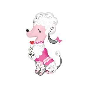  French Poodle Mylar Birthday Balloon Party Supplies Toys & Games
