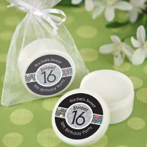  Sweet Sixteen   Personalized Birthday Party Lip Balm Favors 
