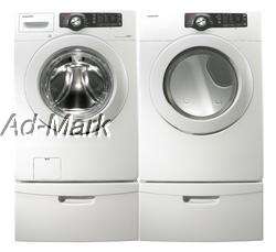 SAMSUNG FRONT LOAD WASHER AND DRYER WF210ANW DV210AEW  