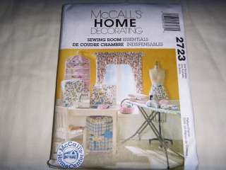   PATTERN SEWING ROOM ESSENTIALS MACHINE COVER WINDOW TREATMENT M2723