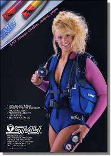1987 Sexy Skin Diver   SMY Scuba Gear   print ad  