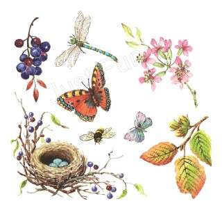 Butterflies, Bugs & Birds Nest Instant Stencil~Tatouage  