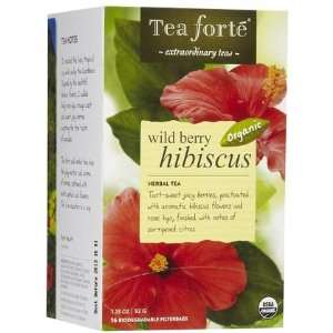 Tea Forte Forte Filterbags Wild Berry Hibiscus, 16 ct (Quantity of 5)