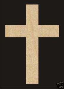 12 Cross Unfinished Craft Wood #299 12  