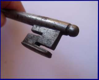 RARE French wrought iron key of lock 17 th century  
