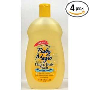 Baby Magic Gentle Hair & Body Wash, Soft Baby Scent, 16.5 Oz, (Pack of 