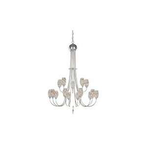   15 Light Two Tier Chandelier with Aqua Strass crystal