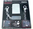 zippo lighter and chain accessory combo 