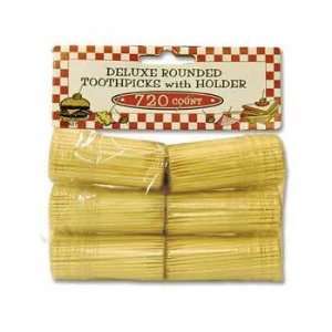  720pc Toothpicks with Holder Case Pack 80 