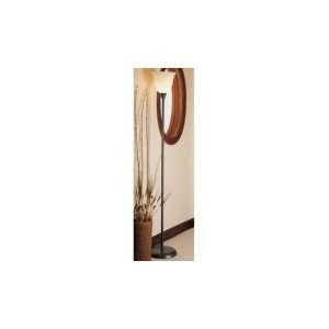   Single Light Torchiere Style Floor Lamp with Foot Di