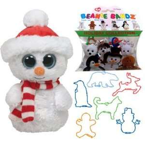  TY Beanie Boos SCOOPS the Snowman 8 plush toy and Beanie 