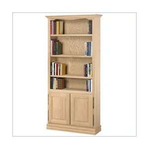  Unfinished A E Wood Design Americana Oak Bookcase with 