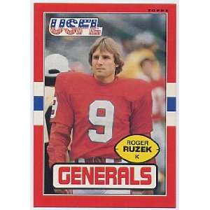  1985 Topps USFL #85 Roger Ruzek XRC   New Jersey Generals 