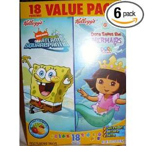   Fruit Snacks, Nickelodeon Value Pack, 16.2 Ounce Boxes (Pack of 6