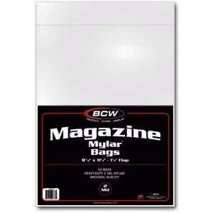  Twenty Five (25) Mylar Magazine Size Bags / Sleeves 2 MIL 