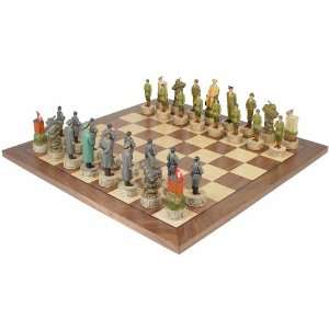  Large World War II Theme Chess Set Package Toys & Games