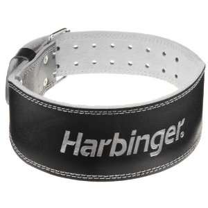 Harbinger 4 Padded Leather Weight Lifting Belt  Sports 