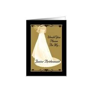 Wedding Party Invitation / Junior Bridesmaid Card