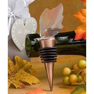    Choice Crystal Collection leaf wine bottle stoppers