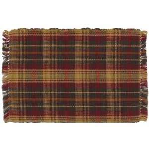  Durable Hand Woven 100% Cotton Plaid Placemat 12x18 Inches 