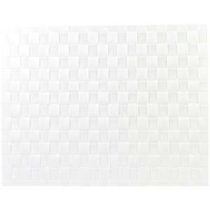  Saleen Placemat   Woven Plastic   White