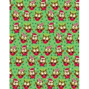Christmas Owl Jumbo Roll Gift Wrap Paper 